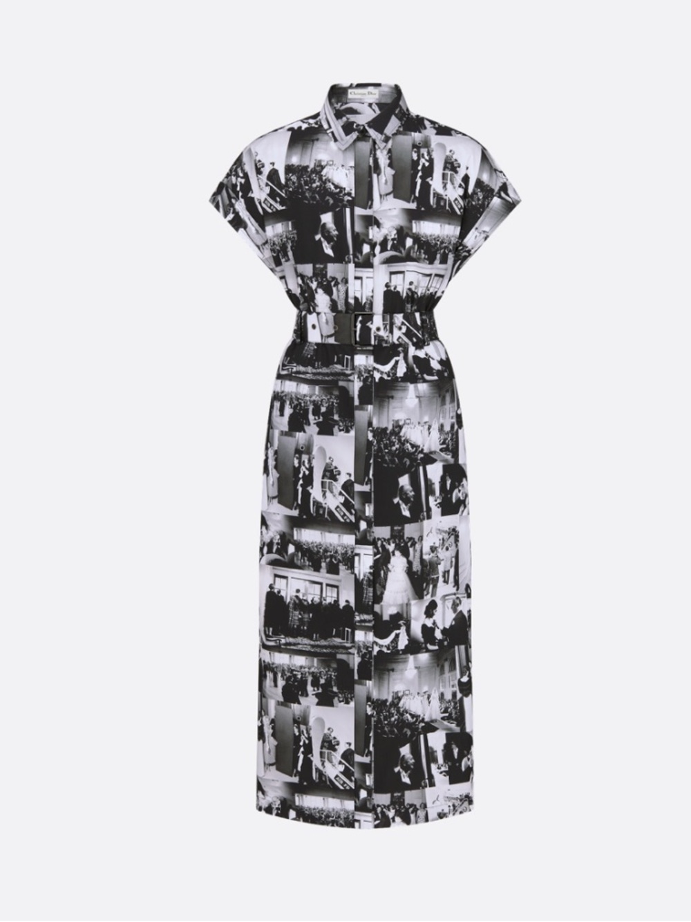 Dior Midi Printed Shirt Dress
